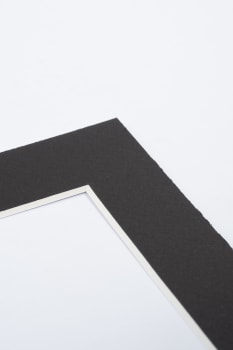 Passepartout Sort/Hvit 24x30 (15x20)