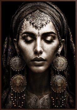 Canvas brun svevelist Tales of a Princess I 100x150