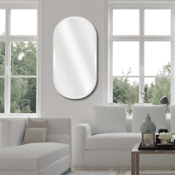 Speil Trendy oval m/fasett 50x100