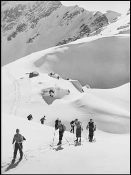 Innrammet canvas Topptur 60x80