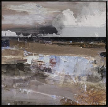 Canvas m/svevelist Grunge Shore III 113x113 / Roy Chr. Lauritsen