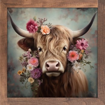 Bilde Majestic Moo I 50x50