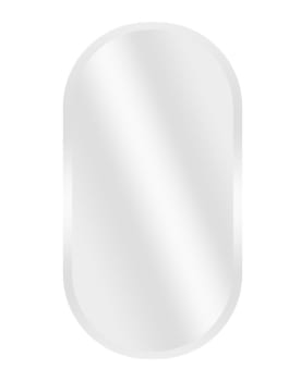 Speil Trendy oval m/fasett 50x100