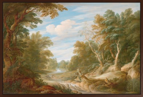 Canvas brun svevelist Riviere Calme 100x150