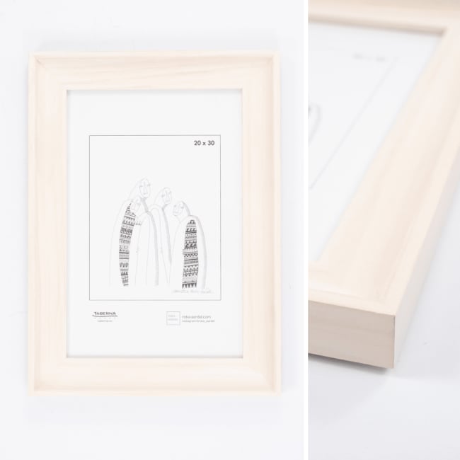 Ramme Finse hvit 30x40