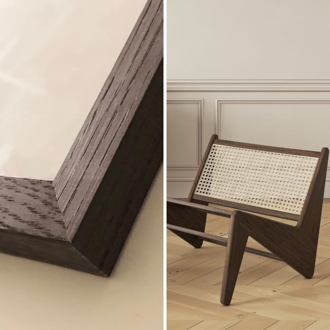 Ramme Rondane røkt eik 60x80