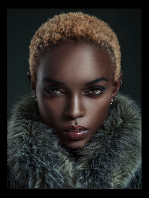 Bilde Fur scarf 90x120