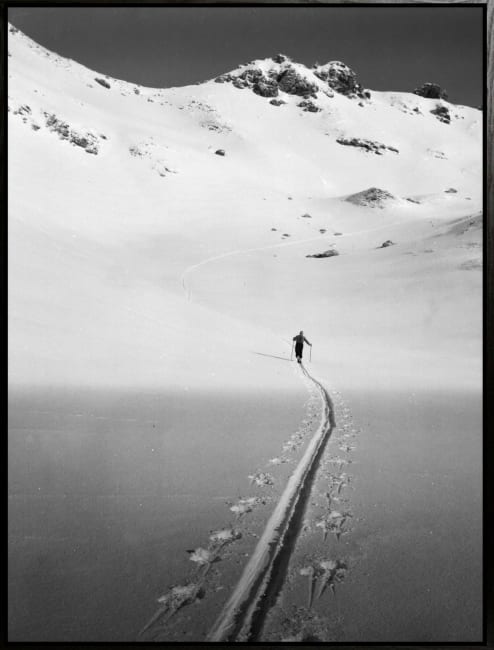 Canvas sort svevelist Ut på tur 90x120