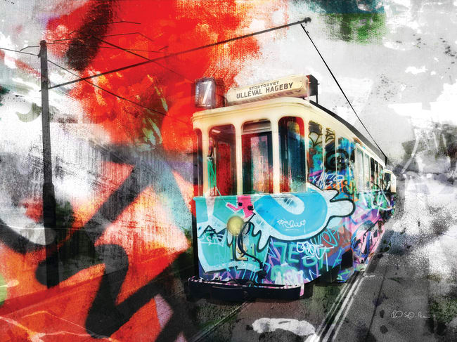 Canvas Solgård / Trikk 80x110