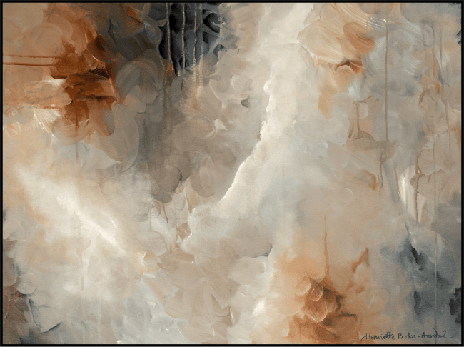 Canvas sort svevelist We are waiting for the world to change 100x150 / Roka-Aardal