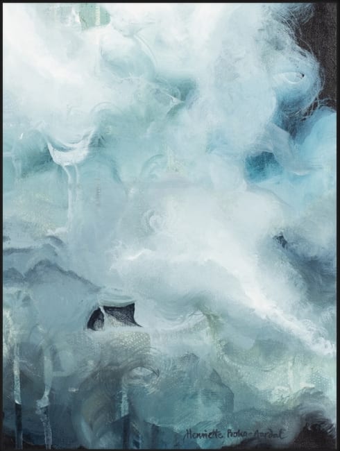 Canvas sort svevelist You finally found me 90x120 / Roka-Aardal