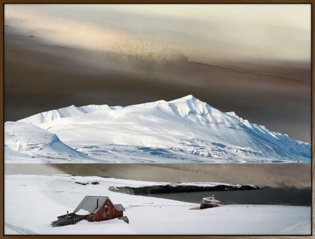 Canvas m/svevelist Svalbard III 90x120 / Roy Chr. Lauritsen UTGÅTT