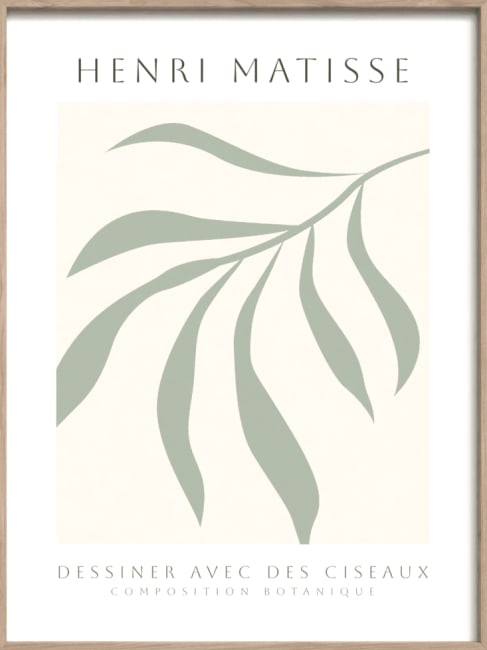 Innrammet canvas Matisse Sage II 60x80
