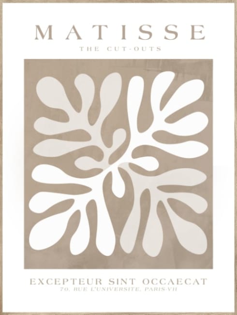 Innrammet canvas Matisse Exc 60x80