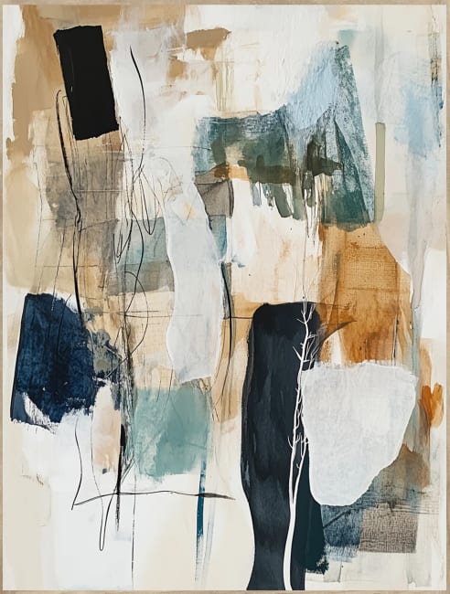 Innrammet canvas Under The Sea I 60x80