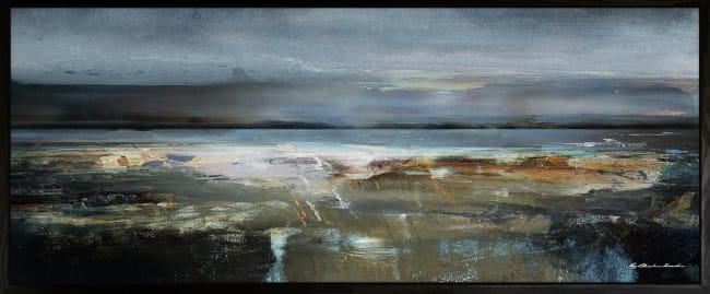 Canvas sort svevelist Between sky and sea 60x150 / Roy Chr. Lauritsen