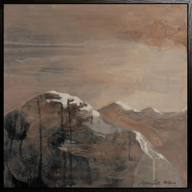 Canvas sort svevelist Go within 100x100 / Henriette Roka