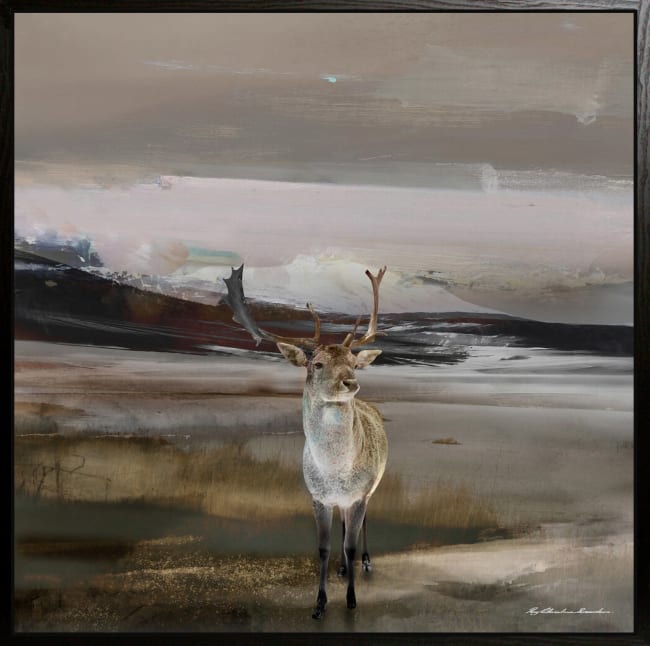 Canvas sort svevelist Vindheim 113x113 / Roy Chr. Lauritsen