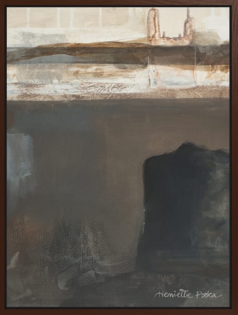 Canvas brun svevelist Still Standing 80x100 / Henriette Roka