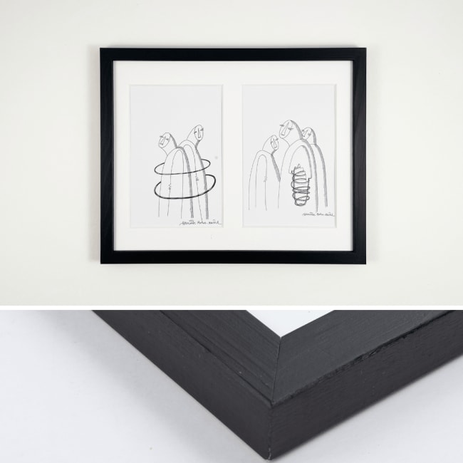 Galleri Romslighet Sort 20x25 2x(10x15)