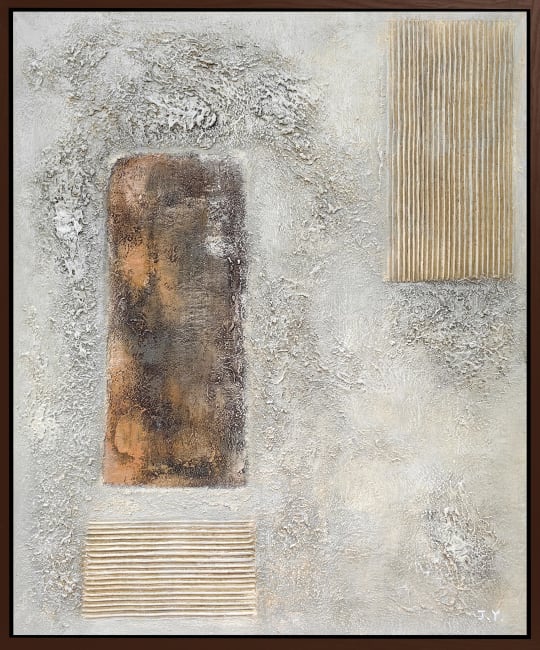 Maleri Room of Silence 115x140 brun svevelist
