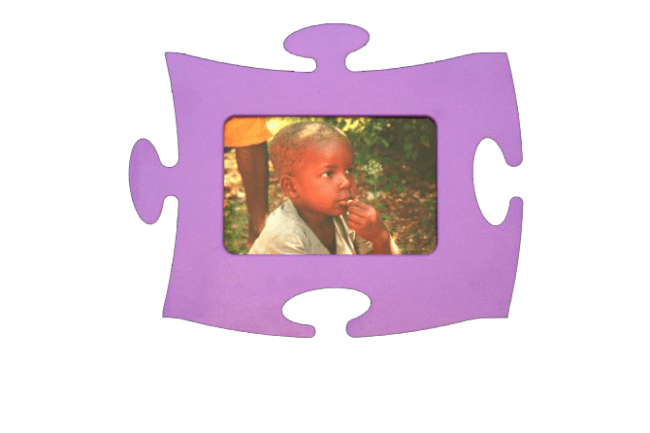 Puzzle frame 10x15 fiolett
