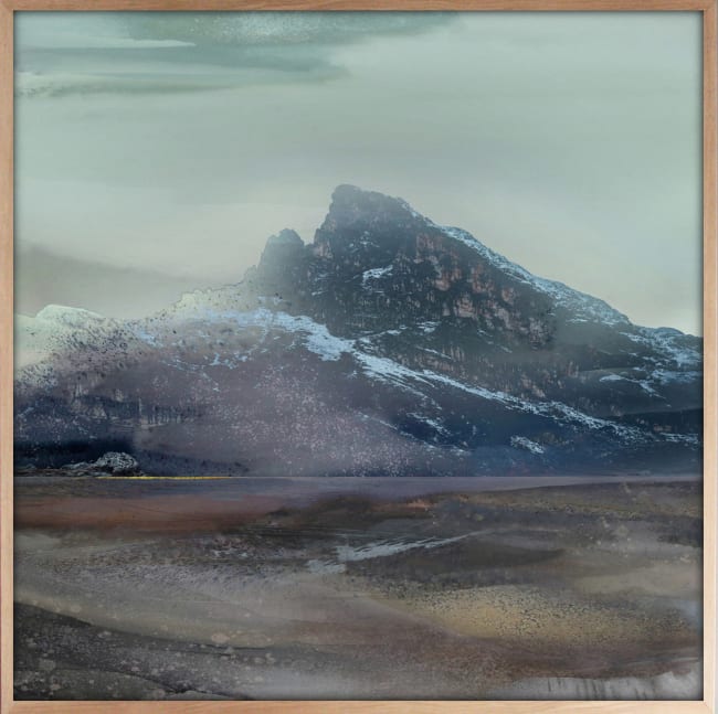 Canvas m/svevelist Misty scenery pastel 113x113 / Roy Chr. Lauritsen UTGÅTT