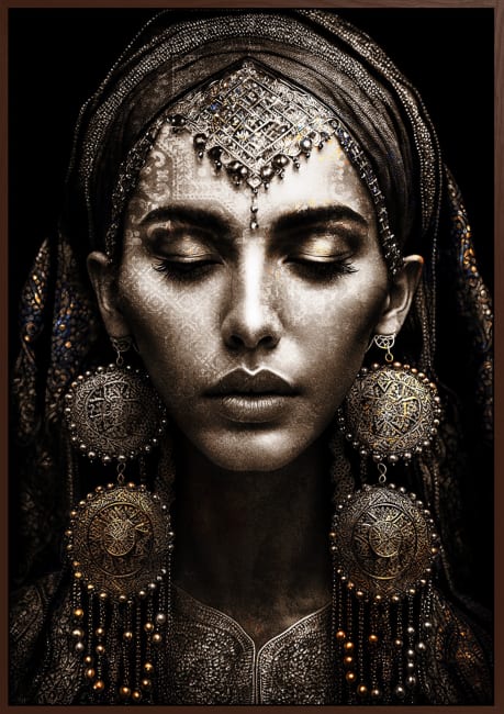 Canvas brun svevelist Tales of a Princess I 100x150