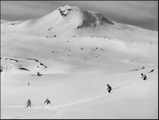 Innrammet canvas Vinter i Norge 85x113