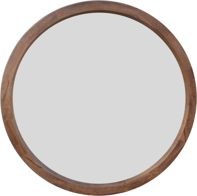 Speil Soul valnøtt Ø80 cm UTGÅTT