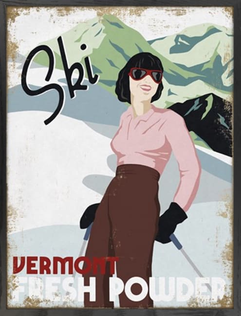 Bilde Ski Vermont 60x80