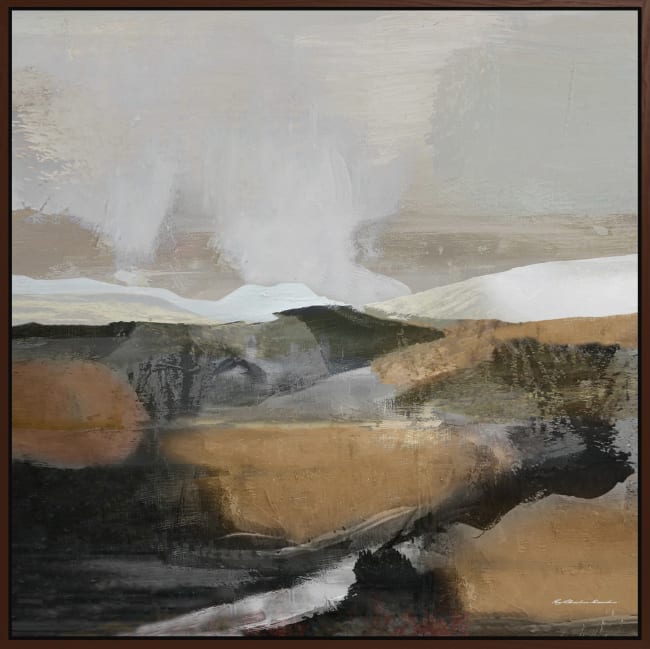 Canvas brun svevelist Ravndal 113x113 / Roy Chr. Lauritsen