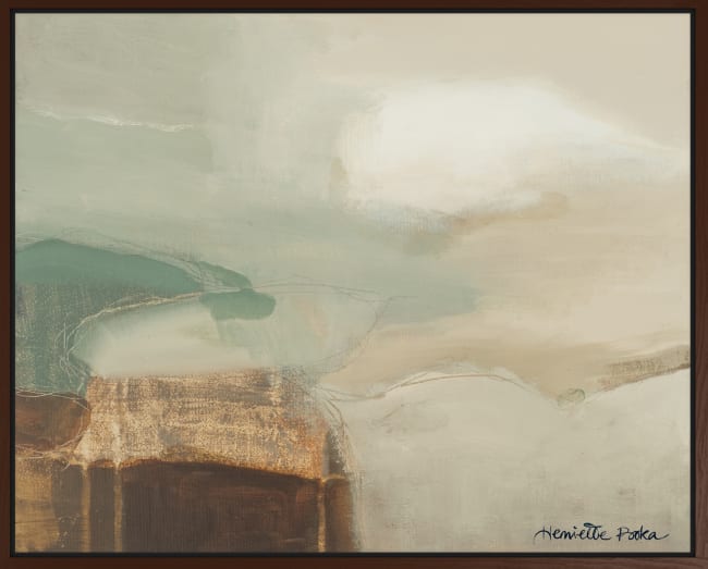 Canvas brun svevelist Under Surface 80x100 / Henriette Roka