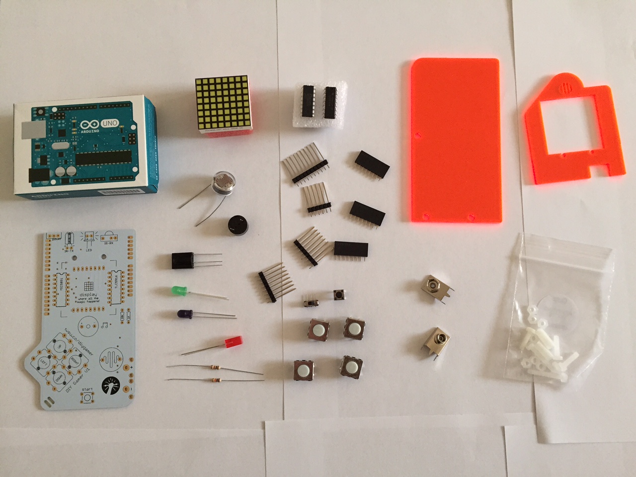 DIY Gamer Kit Components