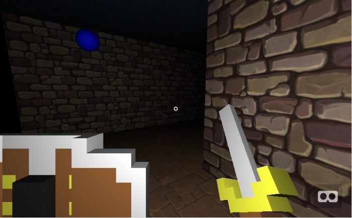 Screenshot of Cardboard Dungeon in action