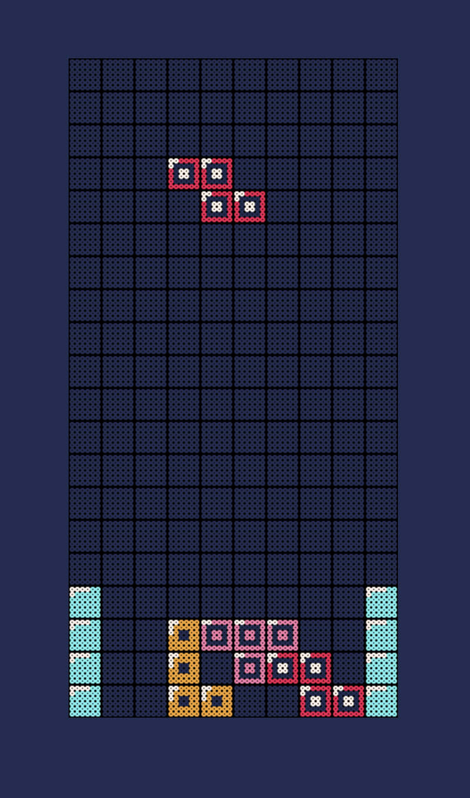 Tetris board analysis example