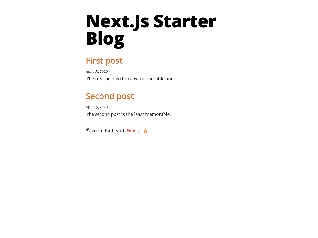 Styled index page with tailwind.css