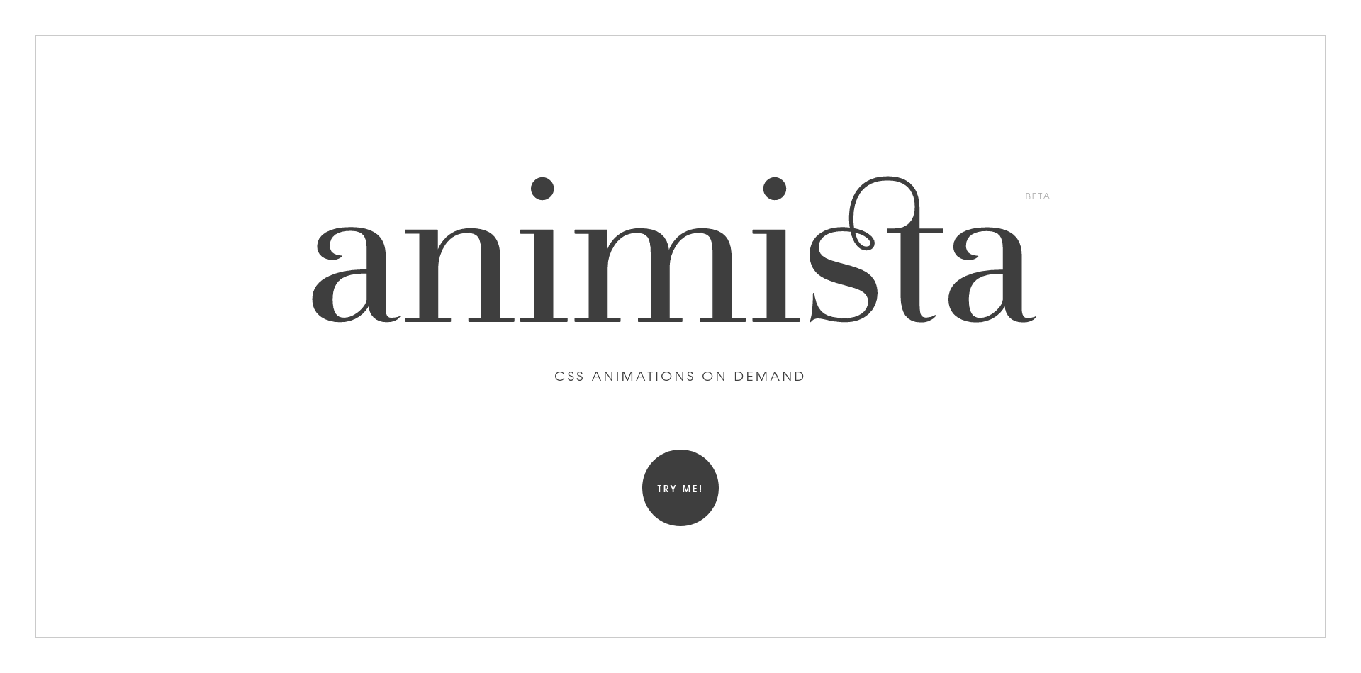 Animista landing page