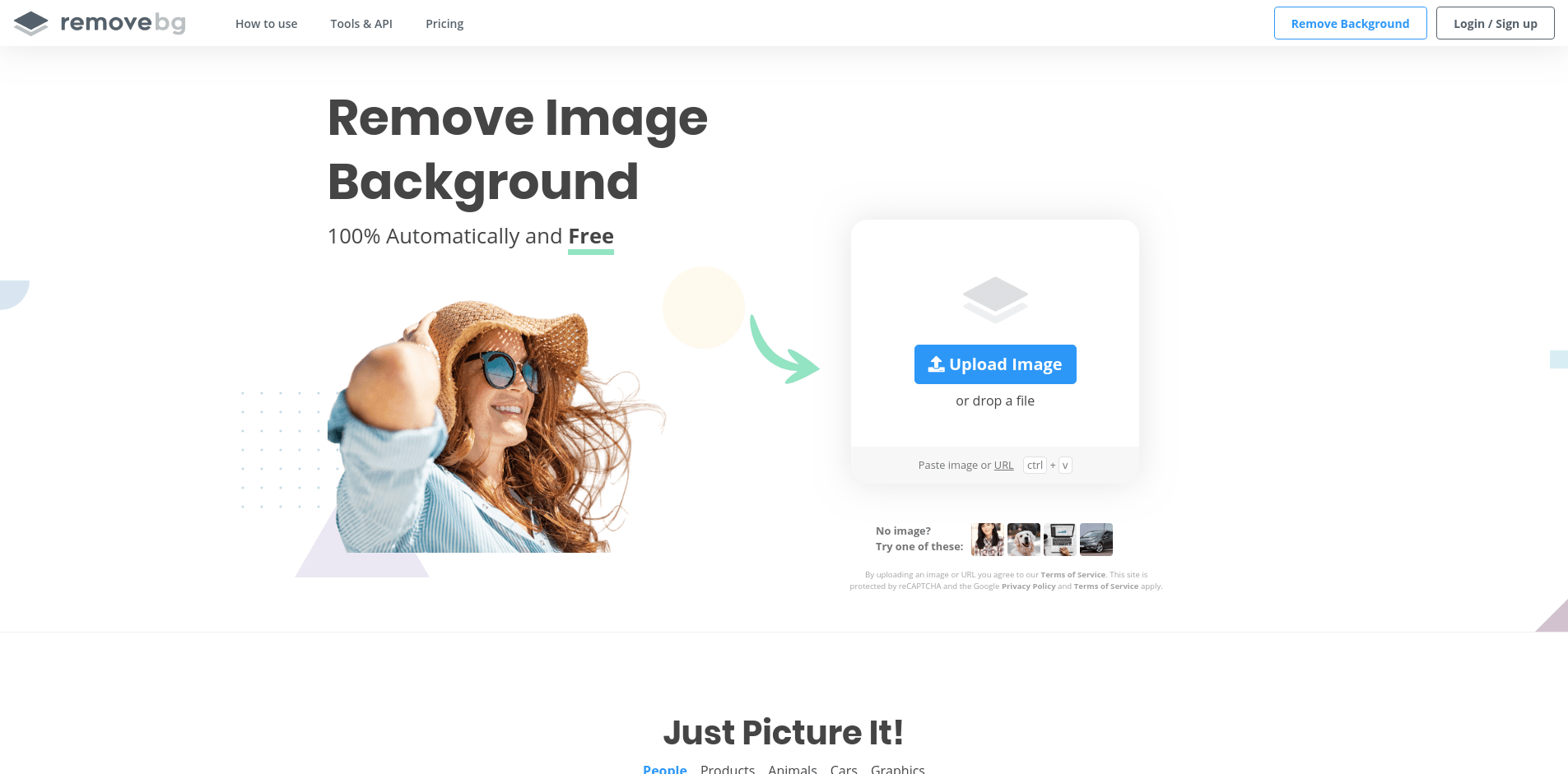 Remove BG landing page