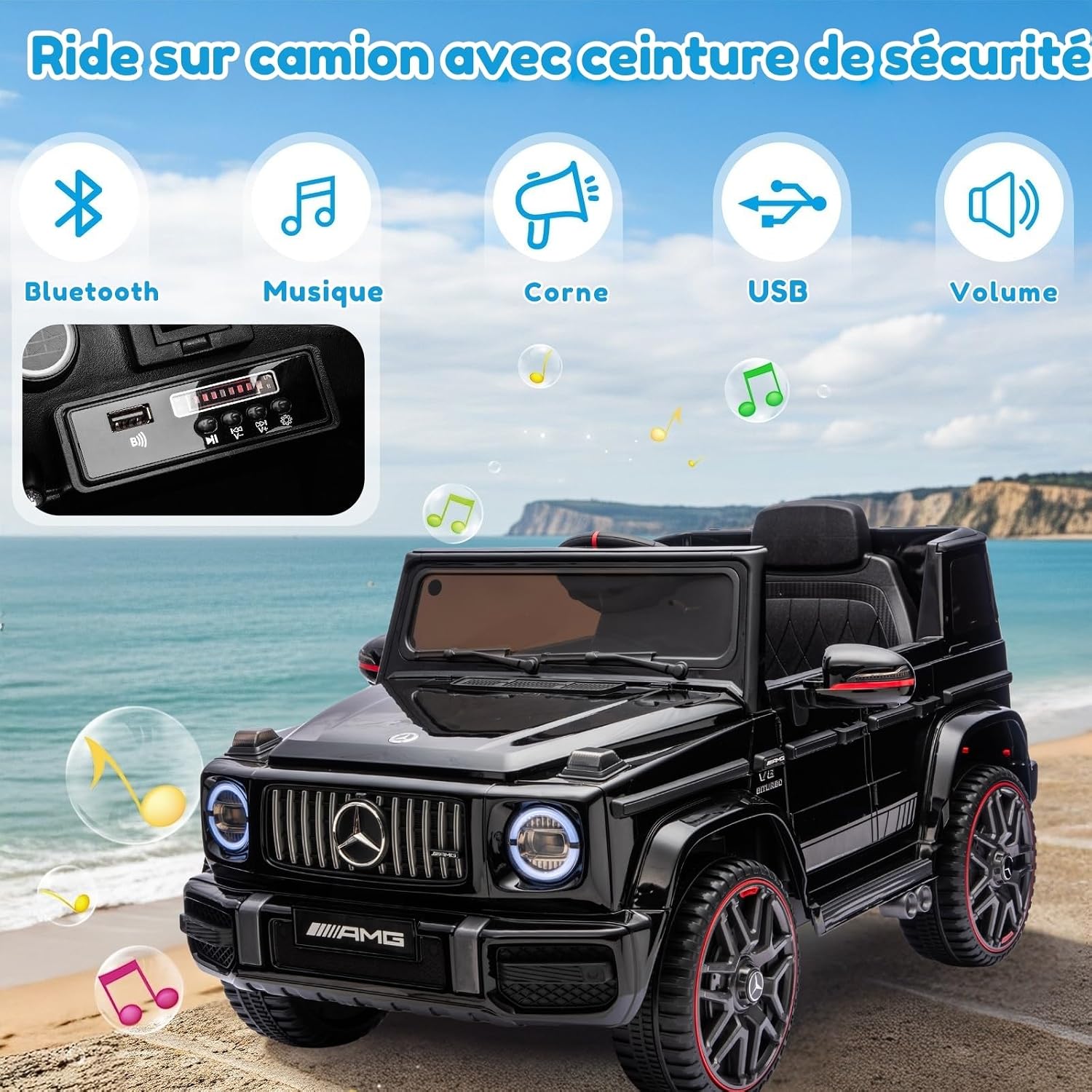 LALAHO Electric Car G63 12V Black — Image 2 of 11