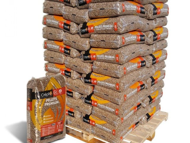 Holzpellets Crépito – Palette 72 Säcke à 15 kg — Foto 1