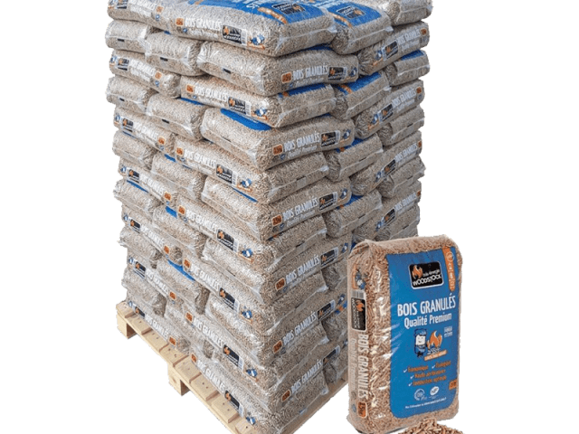 Holzpellets Piveteau HP+ – 72 Säcke à 15 kg – Palette — Foto 1
