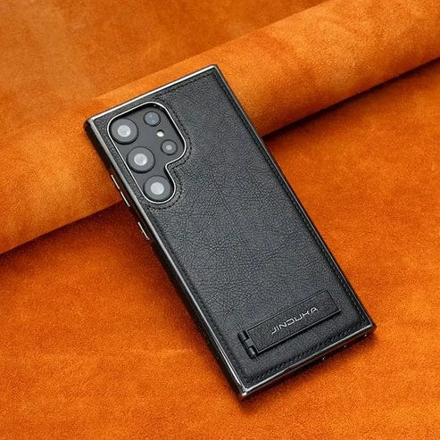 JINDUKA Premium Vegan Leather Samsung Case With Stand  Samsung Galaxy S23 Ultra ,S24 Ultra,S25 Ultra,S26 Ultra