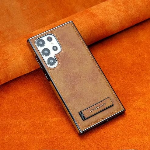 JINDUKA Premium Vegan Leather Samsung Case With Stand  Samsung Galaxy S23 Ultra ,S24 Ultra,S25 Ultra,S26 Ultra