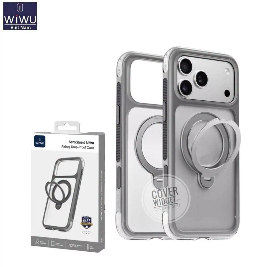 Wiwu Aeroshield Ultra Airbag 20F Drop-Proof Magnetic Magsafe kickstand case For iPhone 17 Pro Max