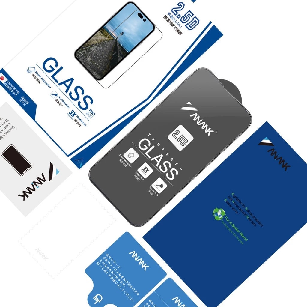 Anank 2.5D HD 3X Reinforced Screen Protector for iPhone 17 Series