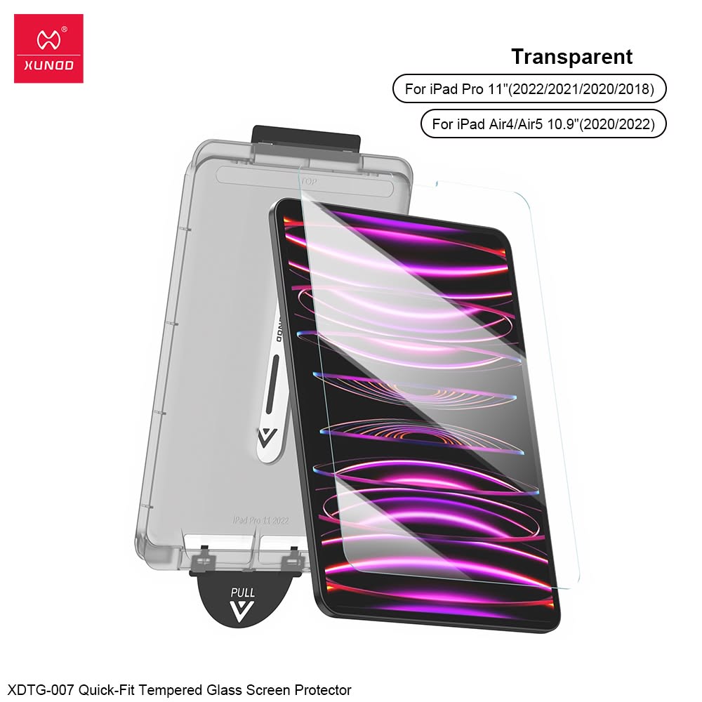 Xundd  Ultra Quick-Fit Glass Tempered Glass flim For iPad series