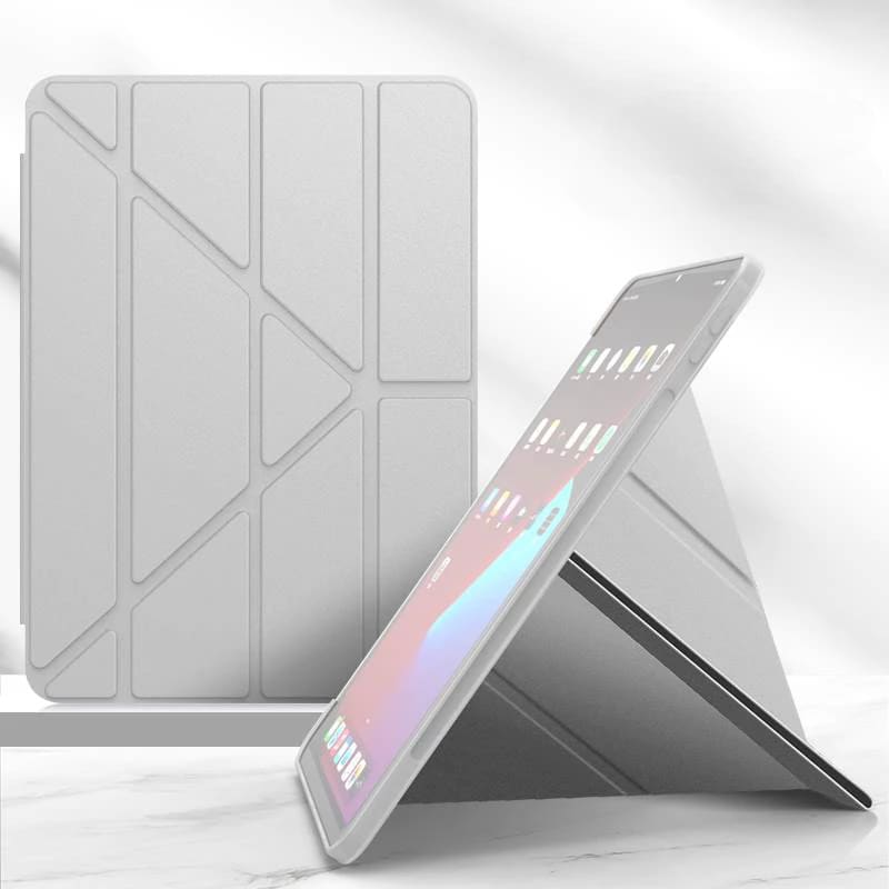 Smart TPU Magnetic Auto weakup sleep with pen space flip cover for ipad new series