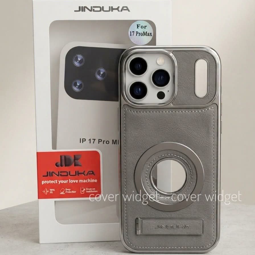 JINDUKA leather magnetic Magsafe With kickstand Case for Iphone 17 Pro Max to 12