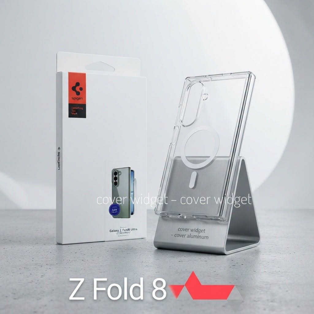 Spigen (OEM) Full Clear PC hard plastic Anty-yellow with Maganite Magsafe cover For Galaxy Z Fold 8 Ultra